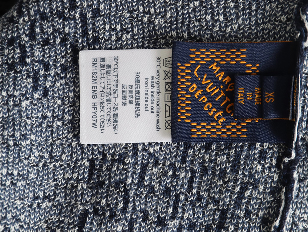 Louis Vuitton Checkerboard Knit Cardigan Short Sleeves