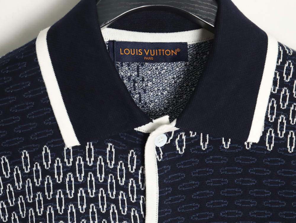 Louis Vuitton Checkerboard Knit Cardigan Short Sleeves