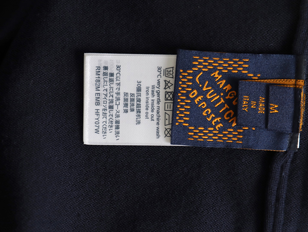 Louis Vuitton floral jacquard logo knitted short sleeves