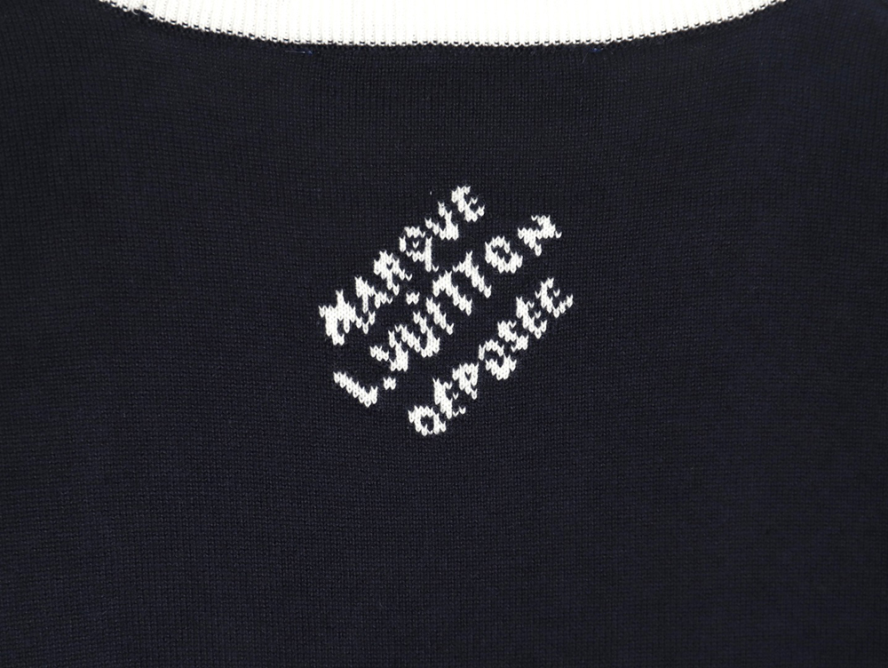 Louis Vuitton floral jacquard logo knitted short sleeves