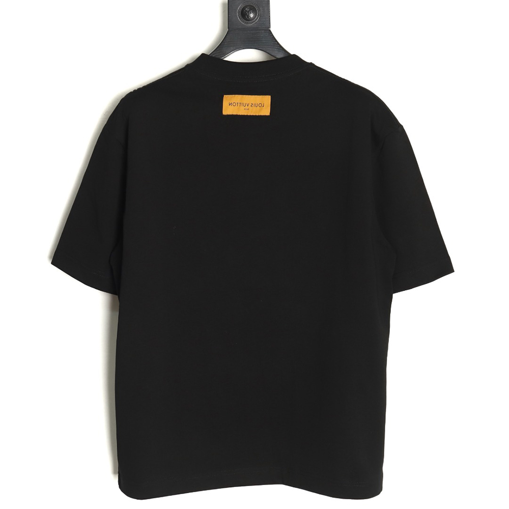 Louis Vuitton small airplane printed letter logo short sleeves TSK1