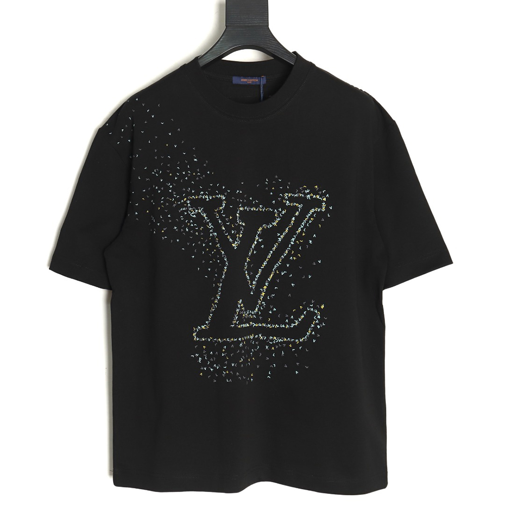Louis Vuitton small airplane printed letter logo short sleeves TSK1