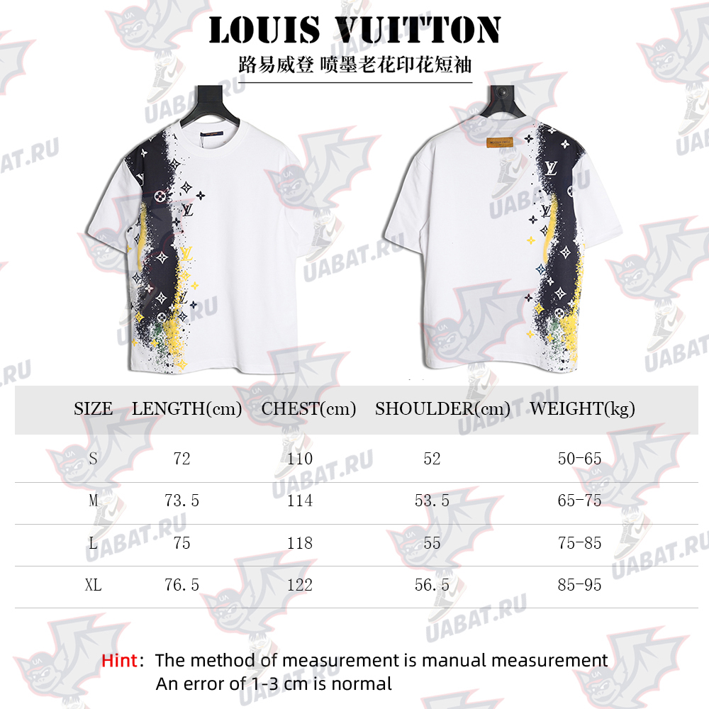 Louis Vuitton inkjet presbyopic print short sleeves