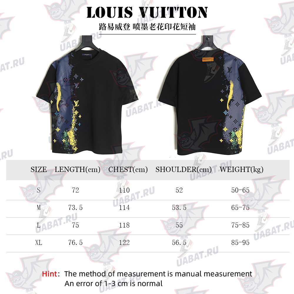 Louis Vuitton inkjet presbyopic print short sleeves TSK1