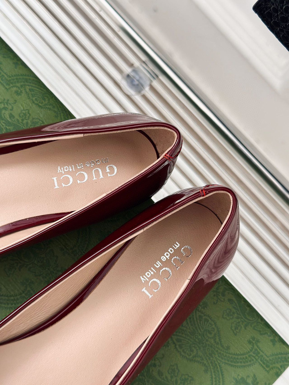 Gucci Horsebit Black Patent Flats