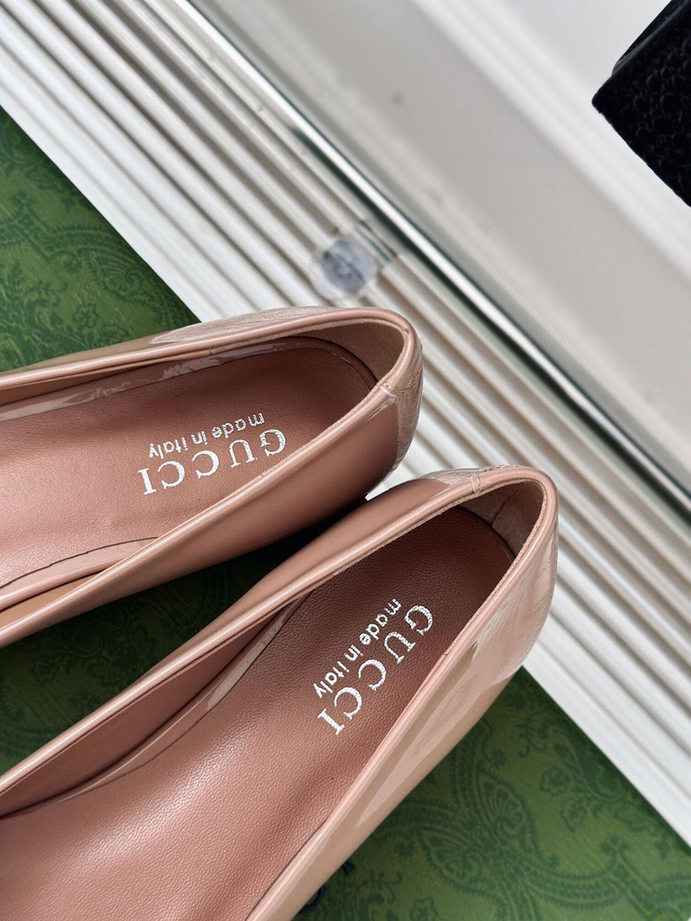 Gucci Horsebit Black Patent Flats