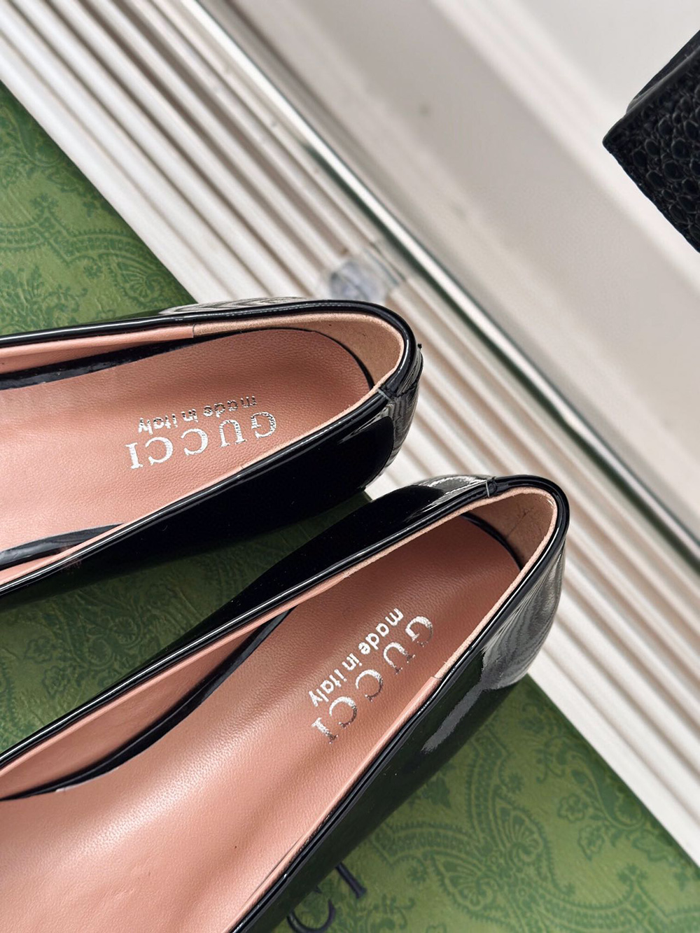 Gucci Horsebit Black Patent Flats