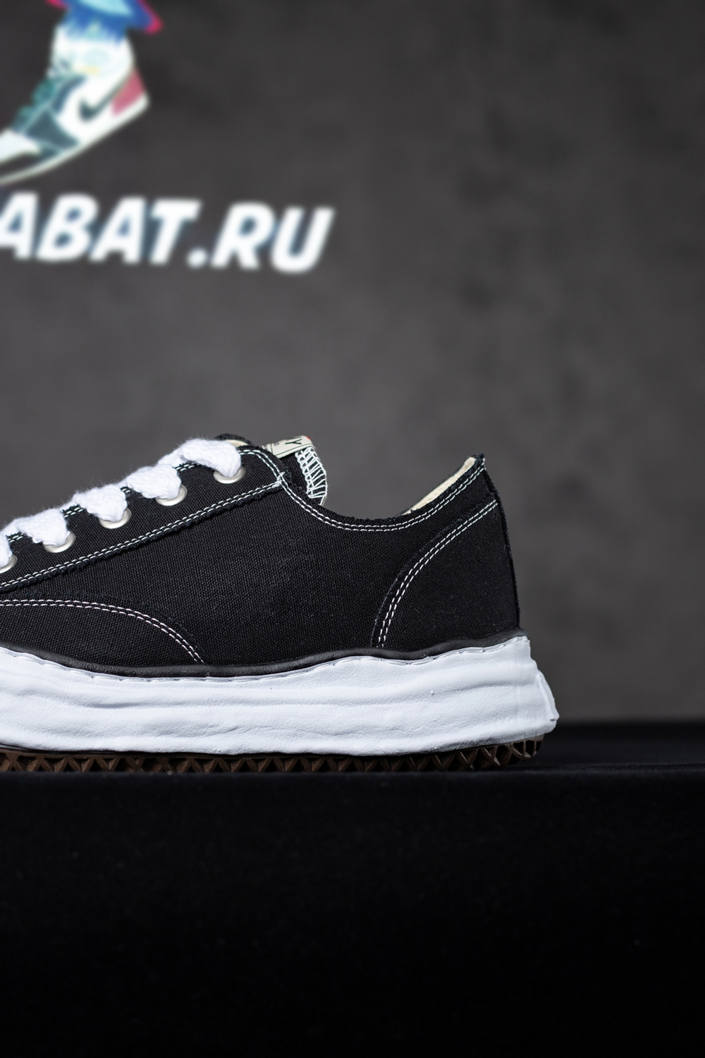 MAISON MIHARA YASUHIRO Peterson Original Canvas Low-Top Sneakers Black