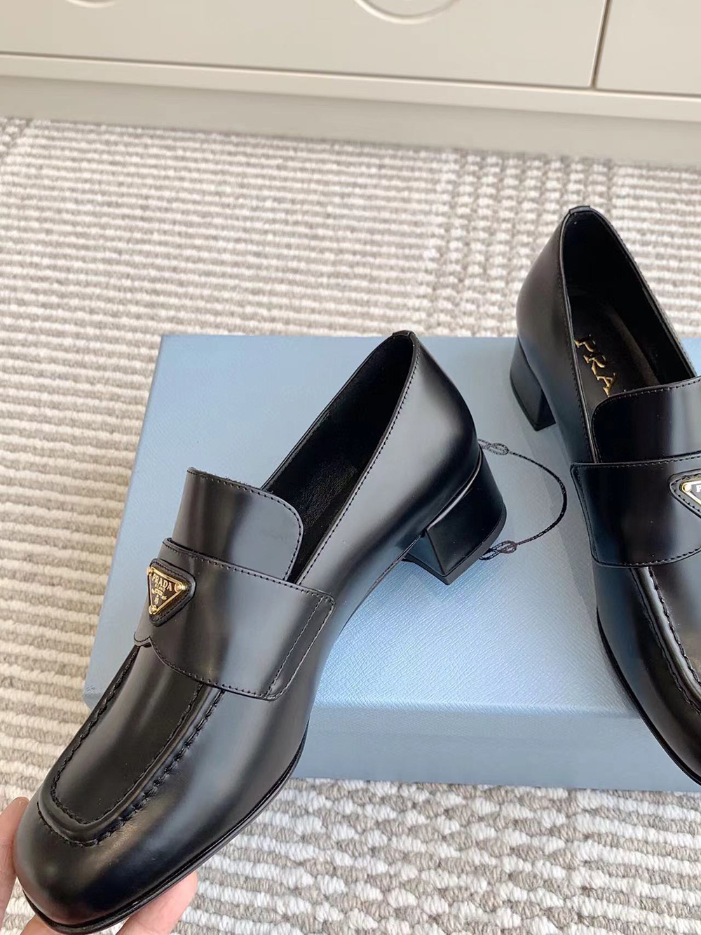 Parda Brushed leather loafers