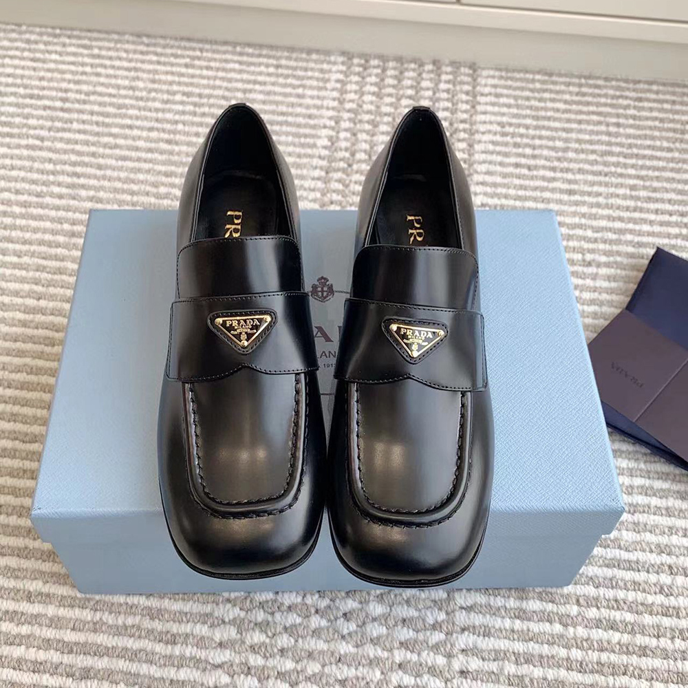 Parda Brushed leather loafers