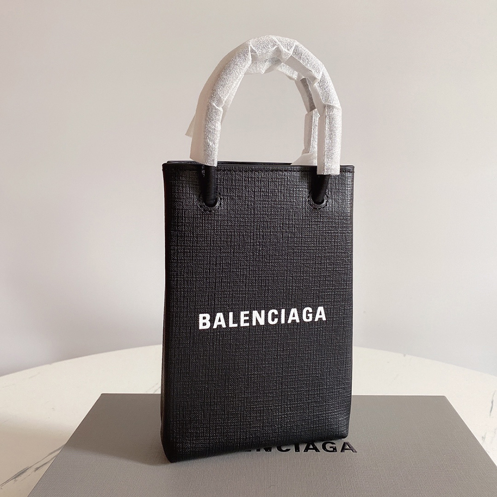 Balenciaga Logo Phone Tote Bags 593826 18*4.5*12cm