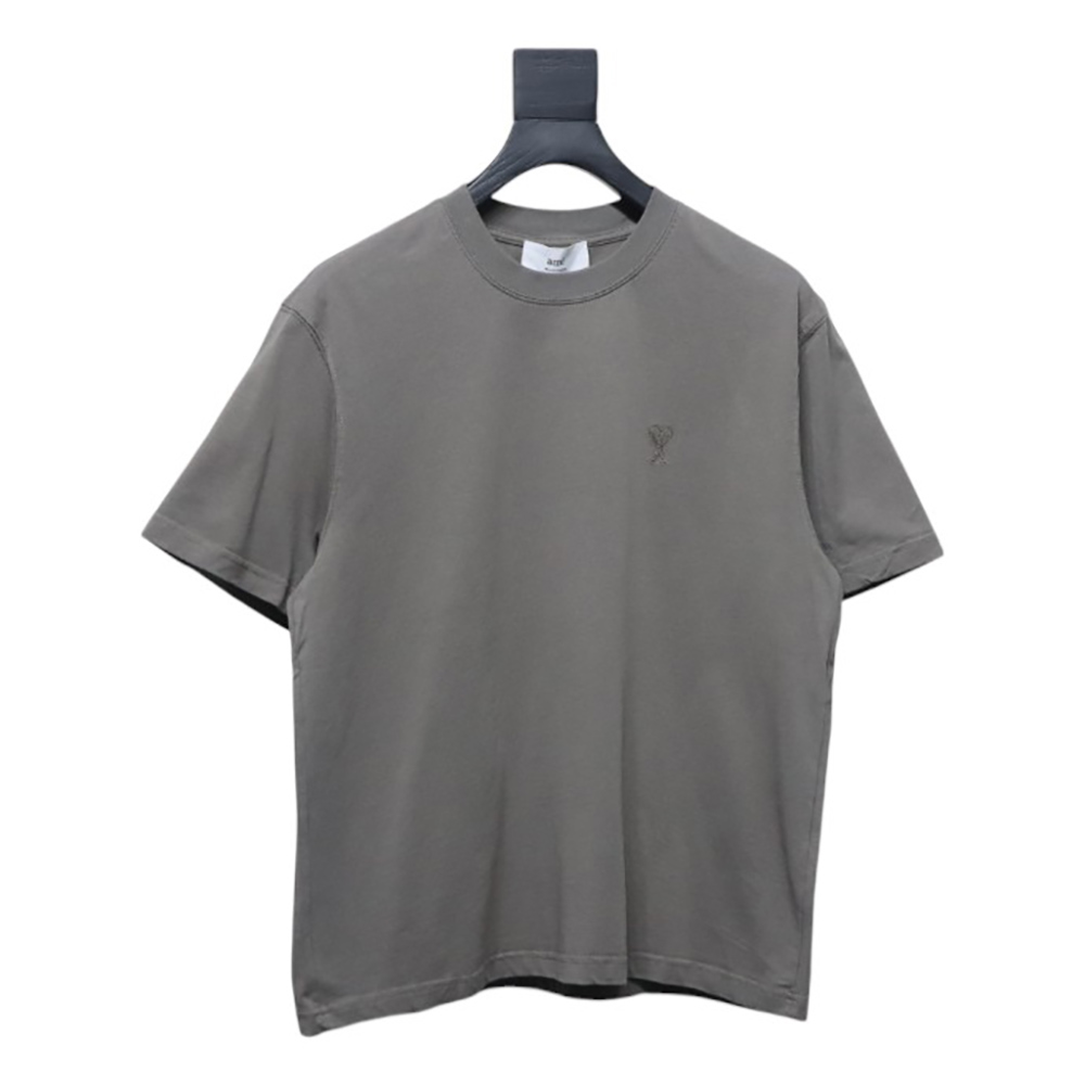 Ami Paris embroidered heart short-sleeved T-shirt