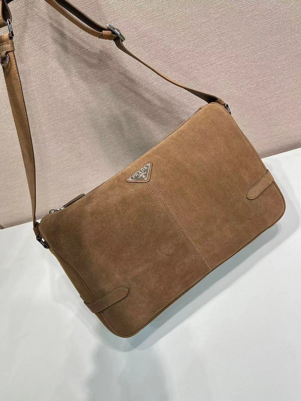 Prada Suede shoulder bags 2VH187 22*35*12cm