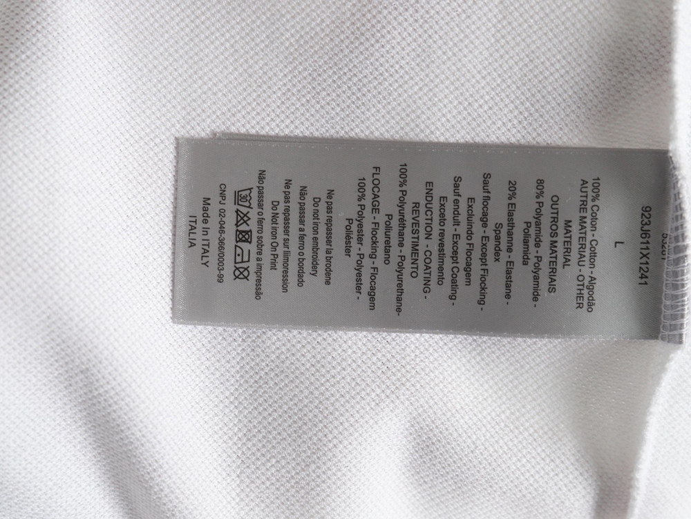 Dior embroidered lettering signature short sleeve polo shirt
