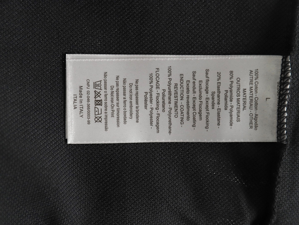 Dior embroidered lettering signature short sleeve polo shirt TSK1