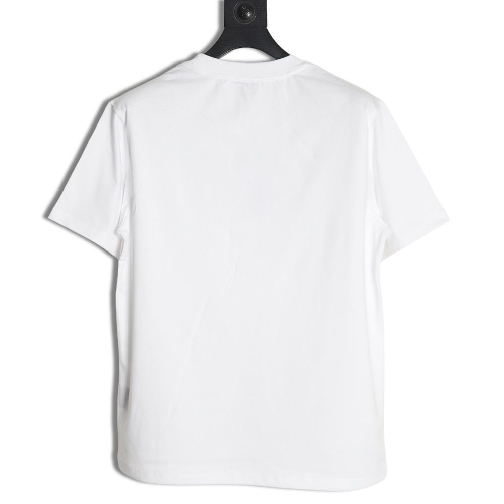 Dior chest embroidered lettering short sleeve T-shirt