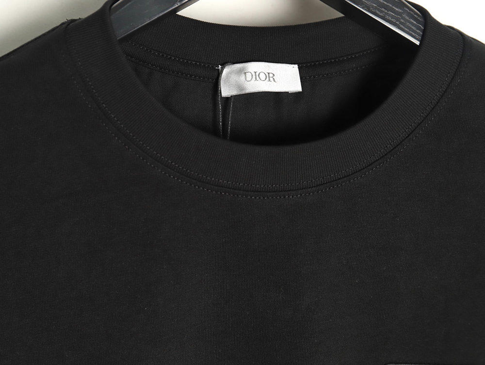 Dior chest embroidered lettering short sleeve T-shirt TSK1