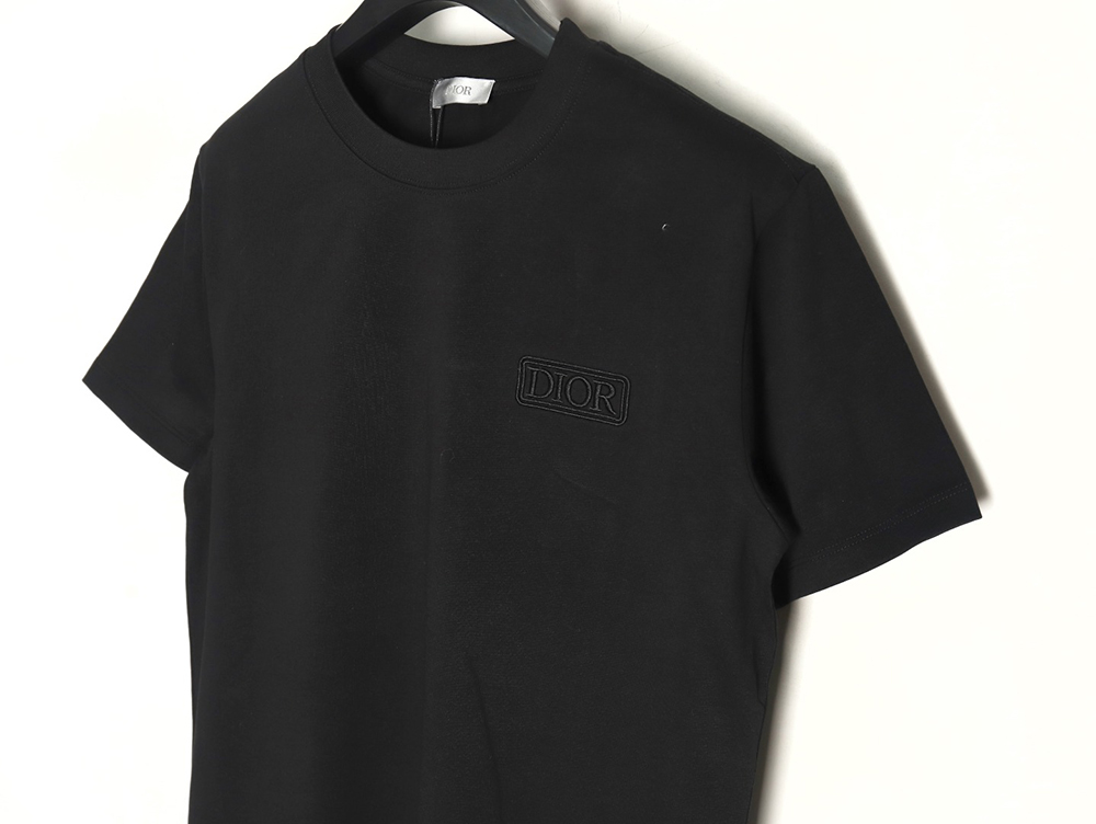 Dior chest embroidered lettering short sleeve T-shirt TSK1