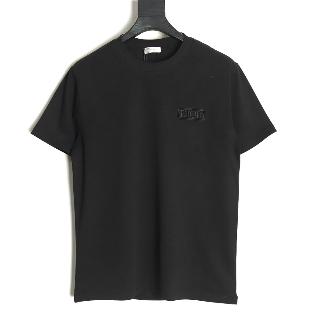 Dior chest embroidered lettering short sleeve T-shirt TSK1