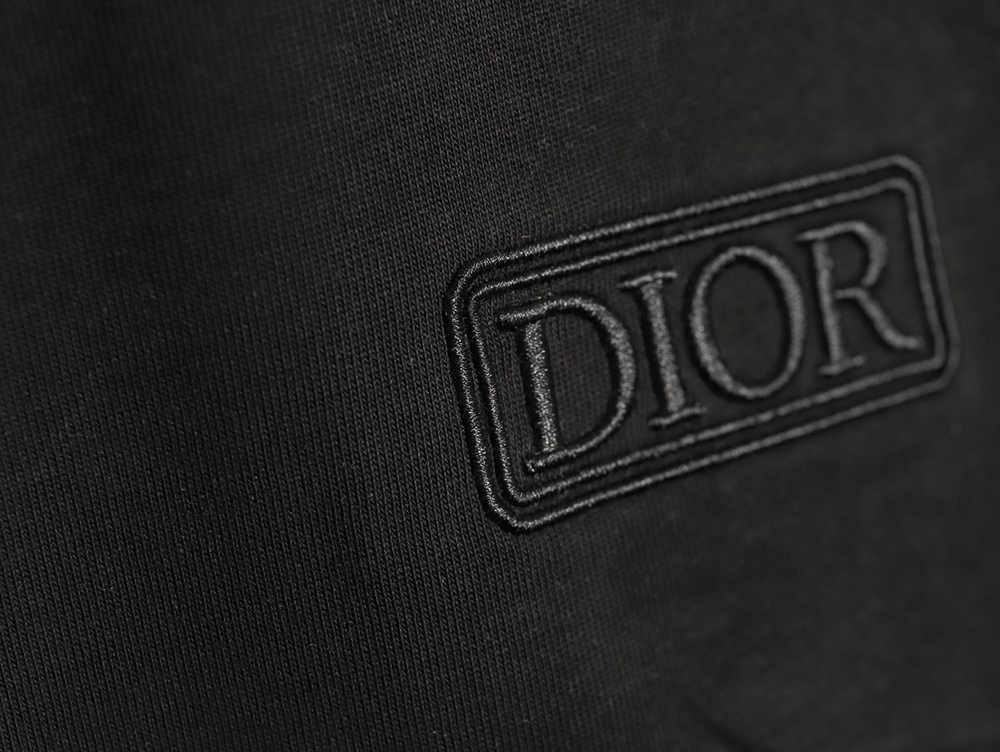 Dior chest embroidered lettering short sleeve T-shirt TSK1