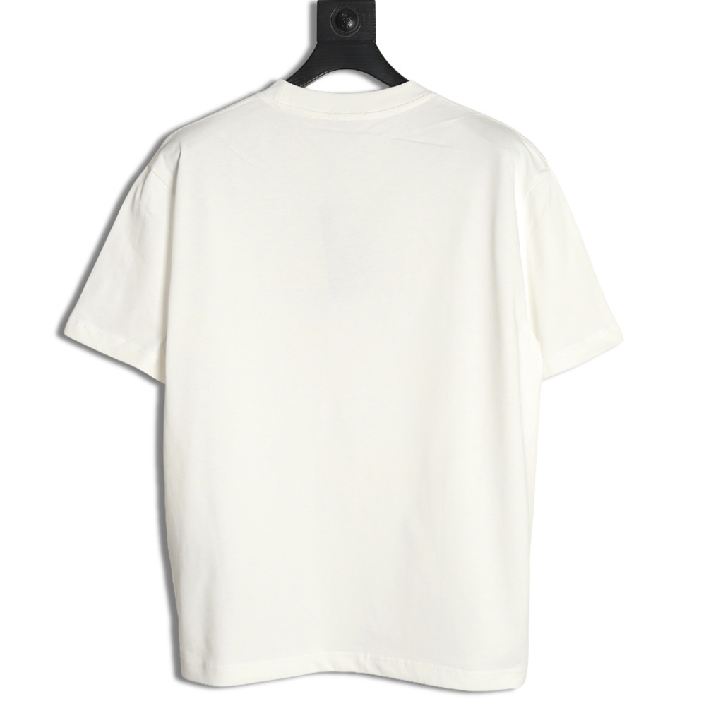Dior Silver Logo Embroidered Short Sleeve T-Shirt