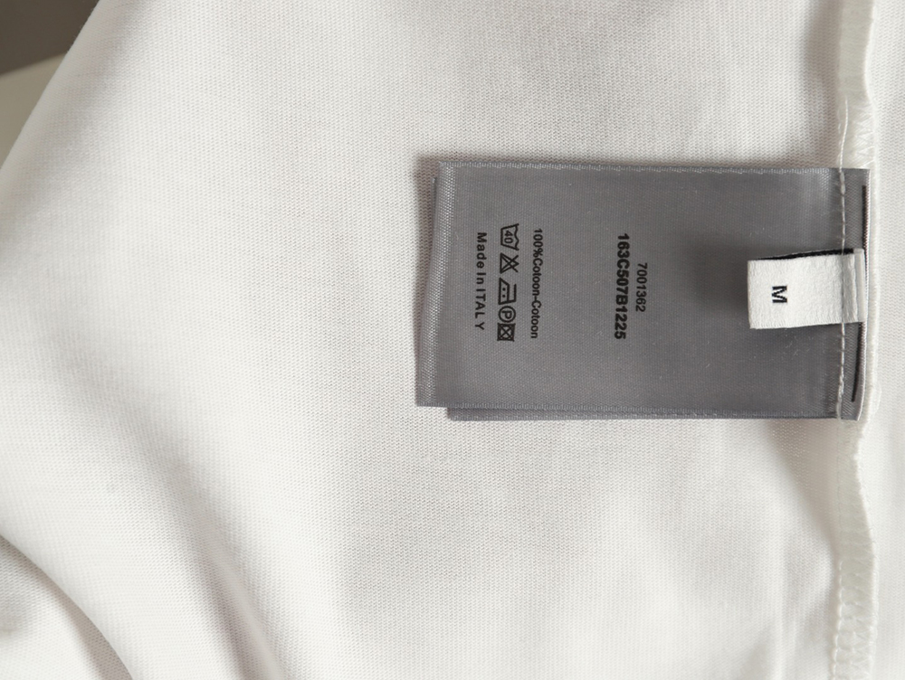 Dior Silver Logo Embroidered Short Sleeve T-Shirt