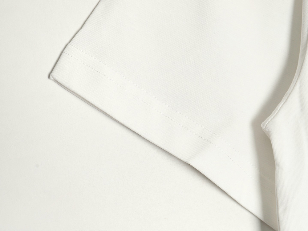 Dior Silver Logo Embroidered Short Sleeve T-Shirt