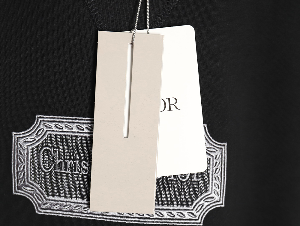 Dior Silver Logo Embroidered Short Sleeve T-Shirt TSK1