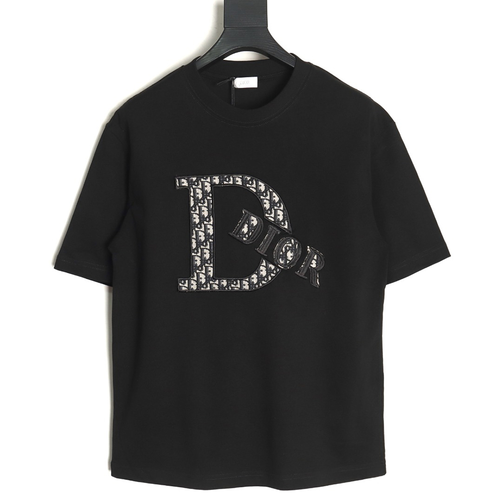 Dior presbyopia appliqué letter short sleeves TSK1