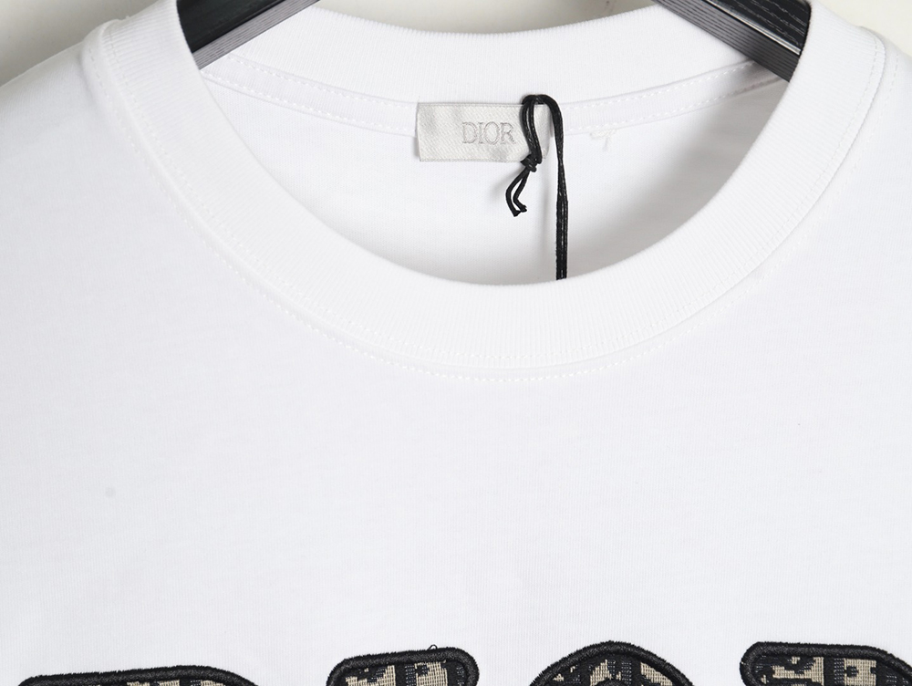 Dior presbyopia embroidered letter short sleeves