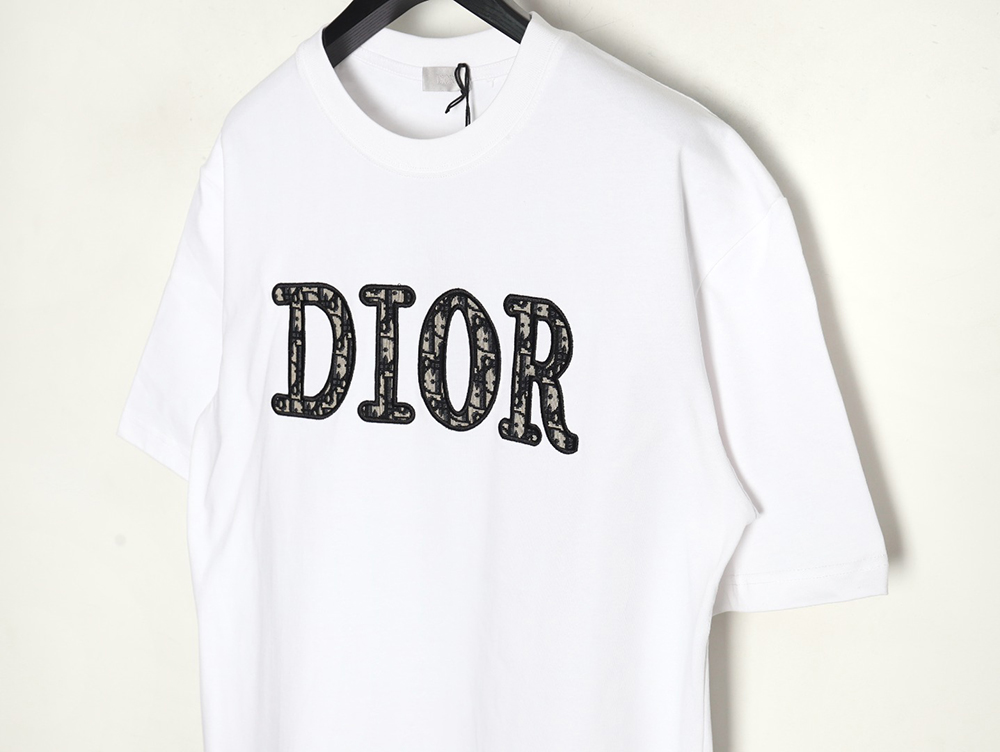 Dior presbyopia embroidered letter short sleeves