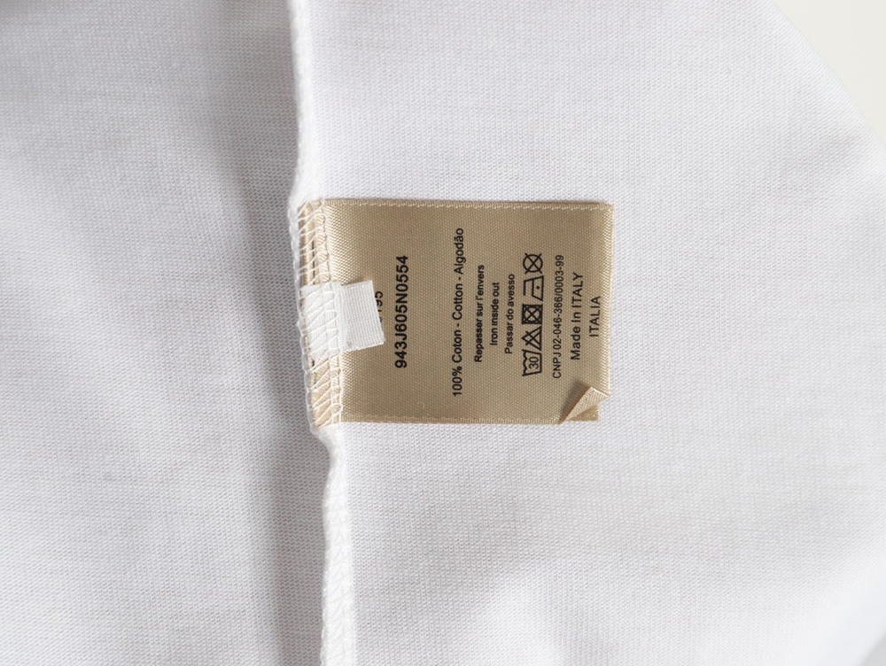 Dior presbyopia embroidered letter short sleeves