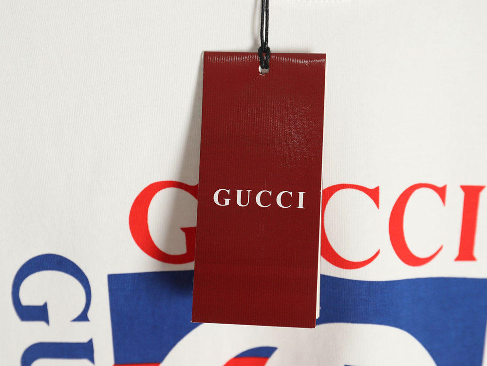 Gucci Square Letter Print Short Sleeve T-Shirt