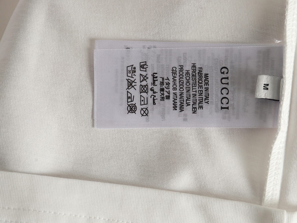 Gucci Square Letter Print Short Sleeve T-Shirt