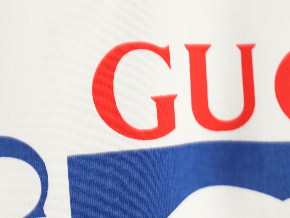 Gucci Square Letter Print Short Sleeve T-Shirt