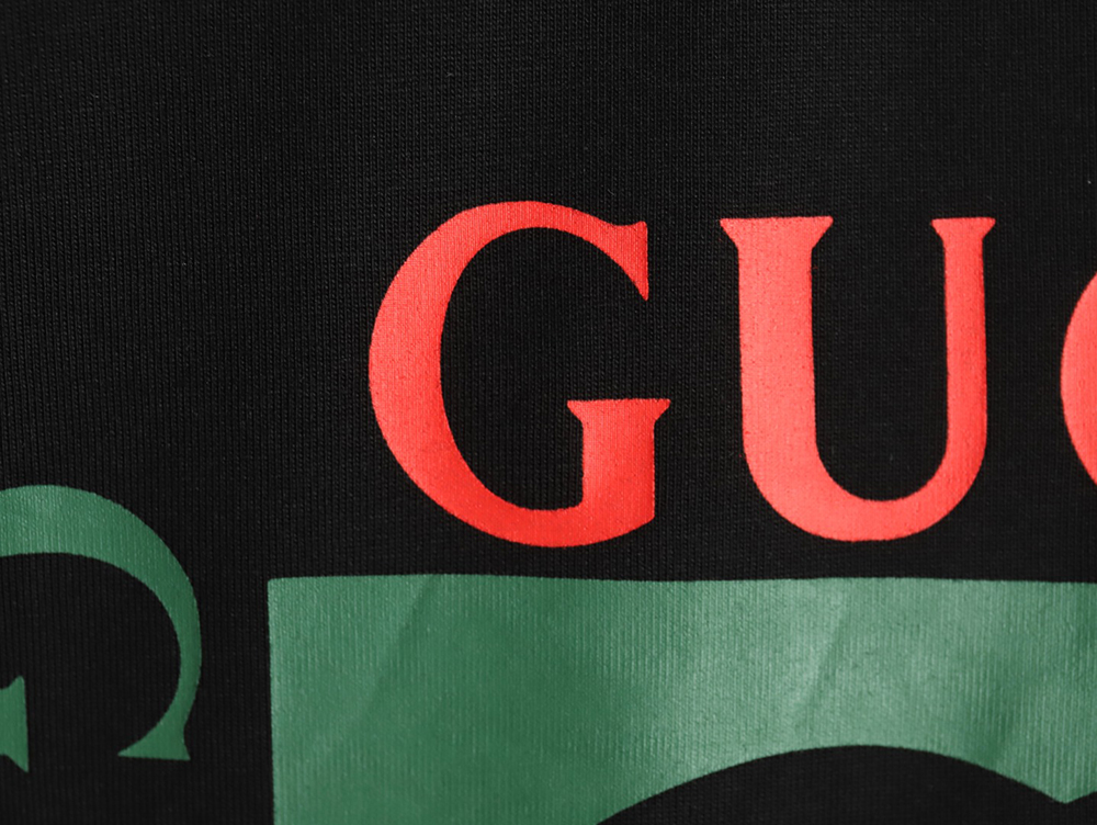 Gucci Square Letter Print Short Sleeve T-Shirt TSK1