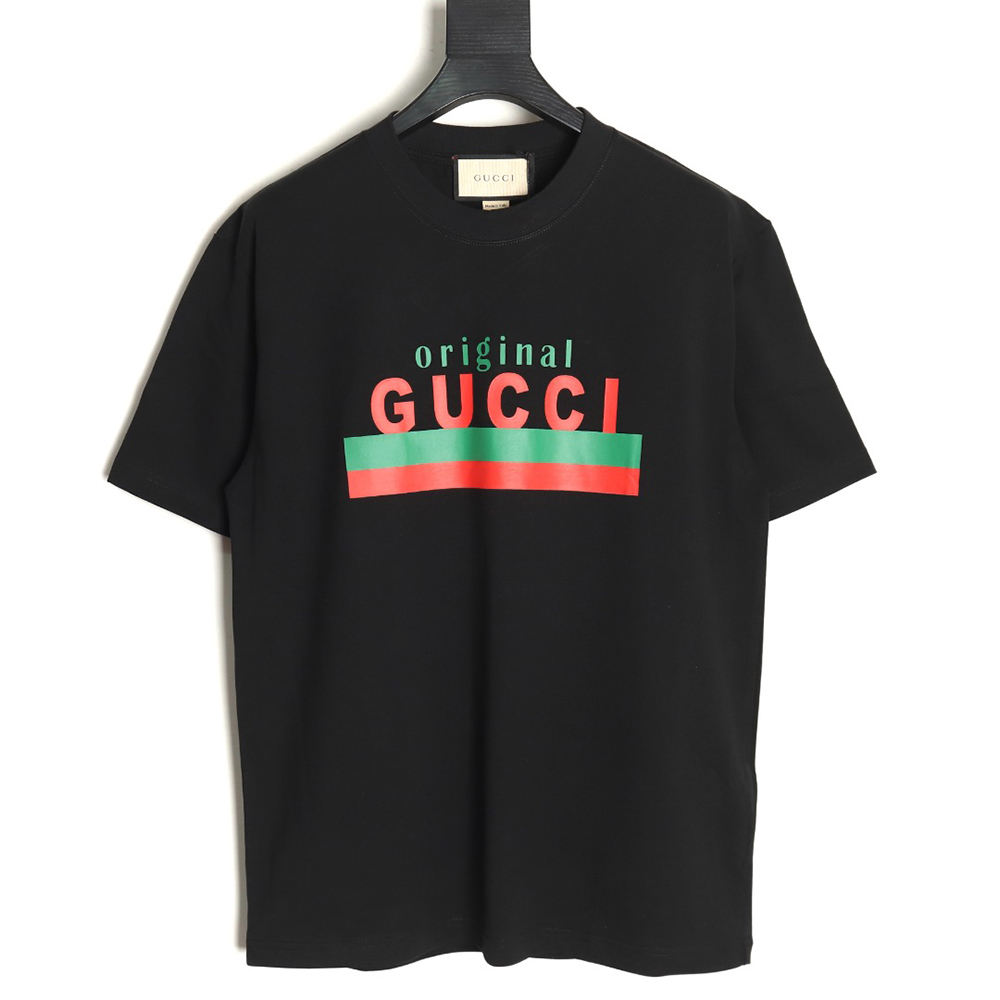 Gucci original printed short-sleeved T-shirt TSK1