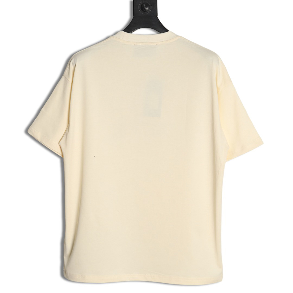 Gucci belt logo embroidered short-sleeved T-shirt