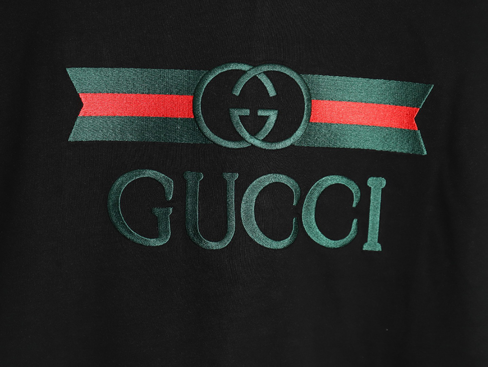 Gucci belt logo embroidered short-sleeved T-shirt TSK1