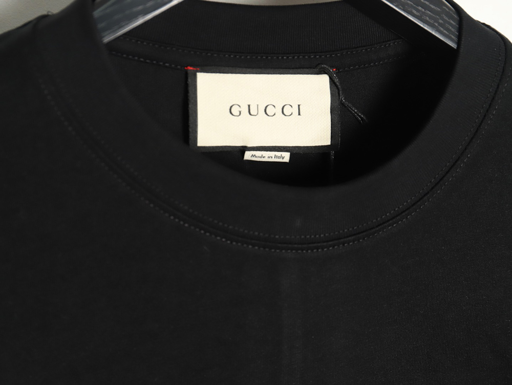 Gucci belt logo embroidered short-sleeved T-shirt TSK1