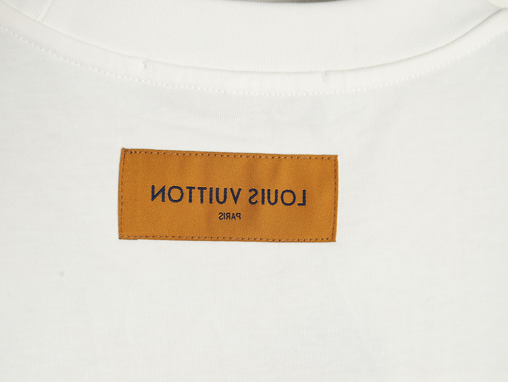 Louis Vuitton Cursive Chain Embroidered T-shirt