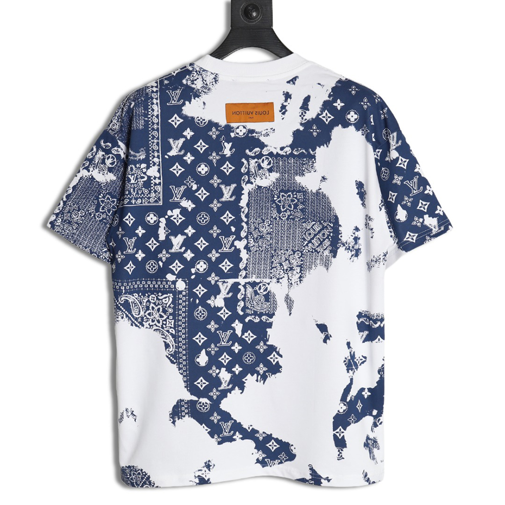Louis Vuitton cashew flower presbyopic tie-dye short-sleeved T-shirt