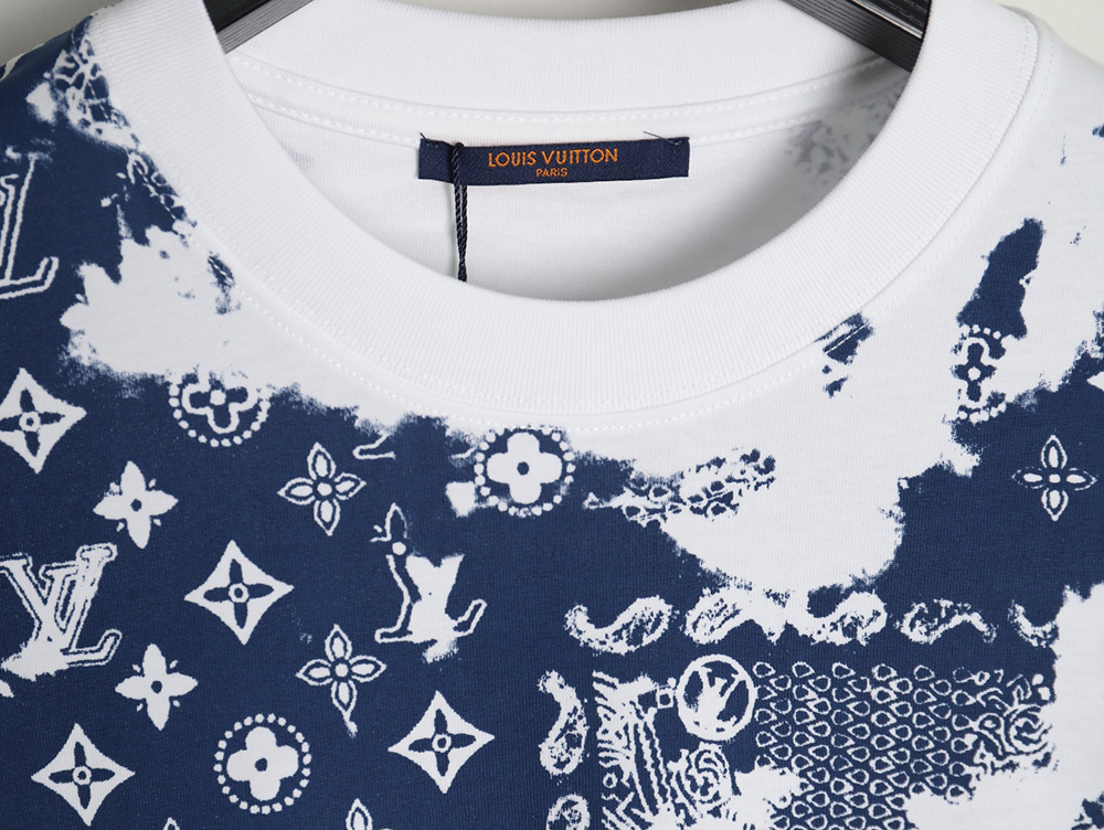Louis Vuitton cashew flower presbyopic tie-dye short-sleeved T-shirt
