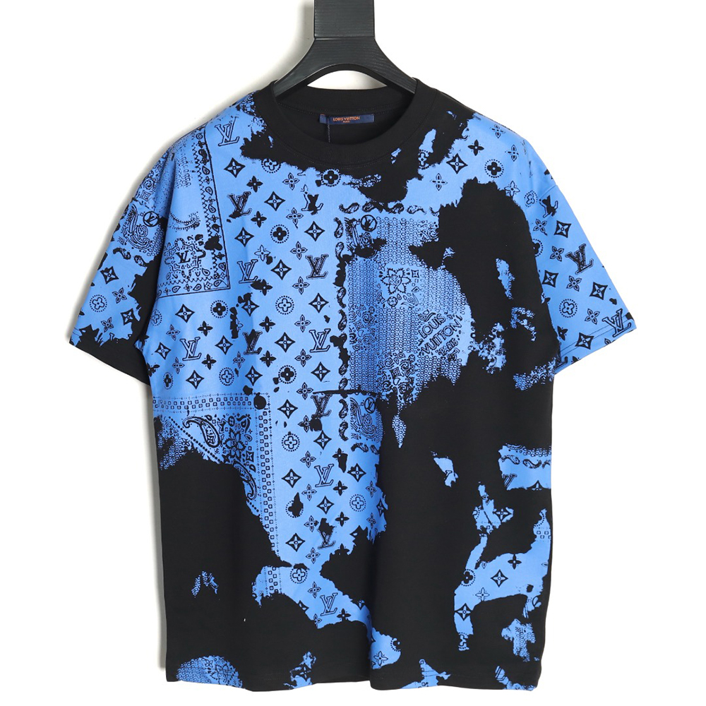 Louis Vuitton cashew flower presbyopic tie-dye short-sleeved T-shirt TSK1