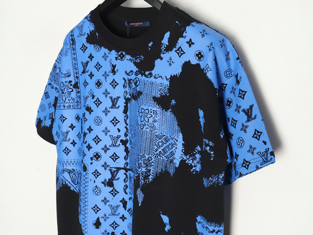 Louis Vuitton cashew flower presbyopic tie-dye short-sleeved T-shirt TSK1