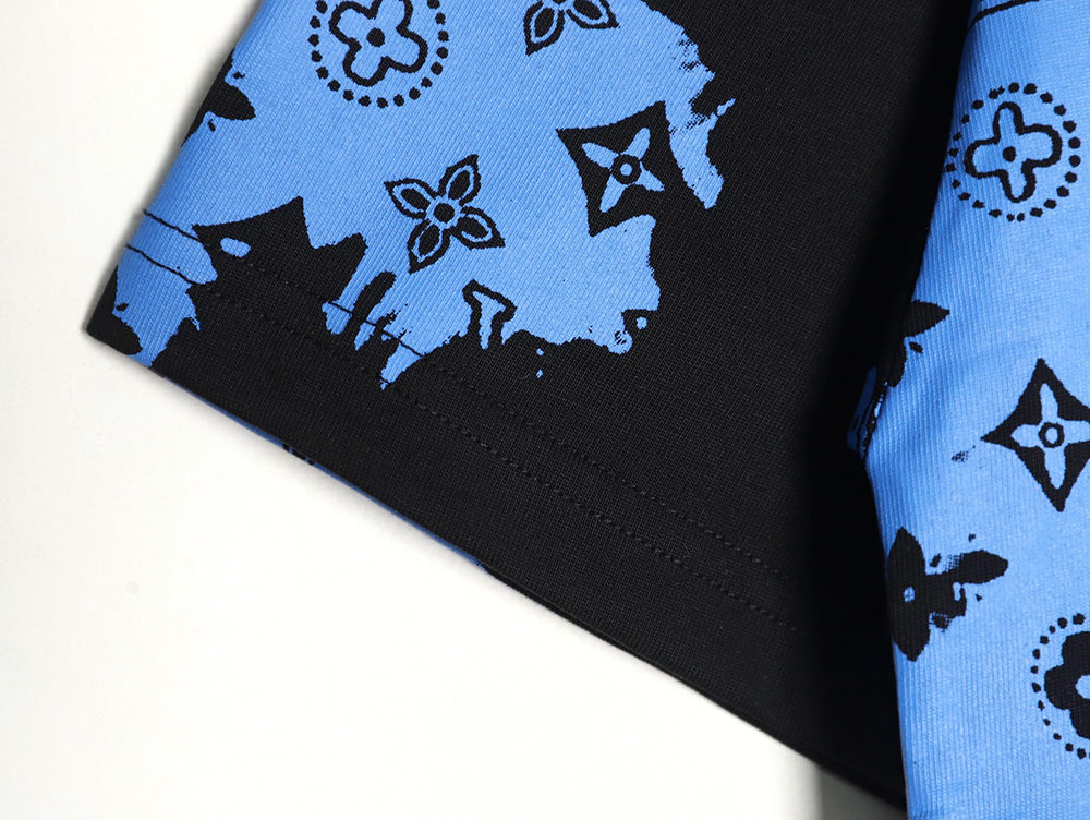 Louis Vuitton cashew flower presbyopic tie-dye short-sleeved T-shirt TSK1