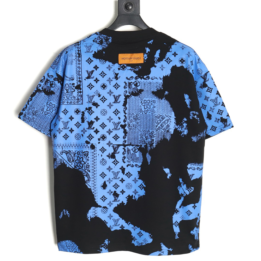Louis Vuitton cashew flower presbyopic tie-dye short-sleeved T-shirt TSK1