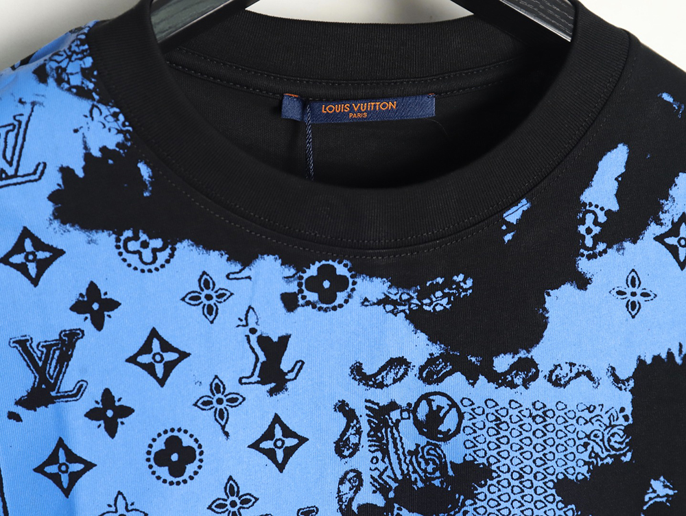Louis Vuitton cashew flower presbyopic tie-dye short-sleeved T-shirt TSK1