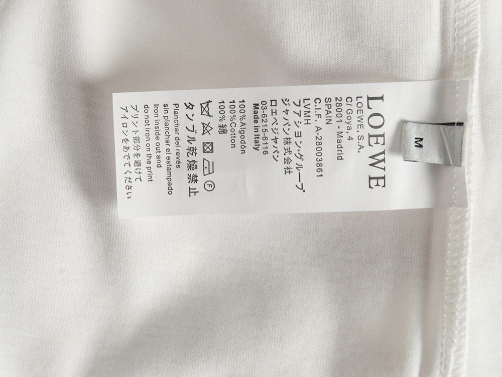 Loewe misplaced logo embroidery T-shirt
