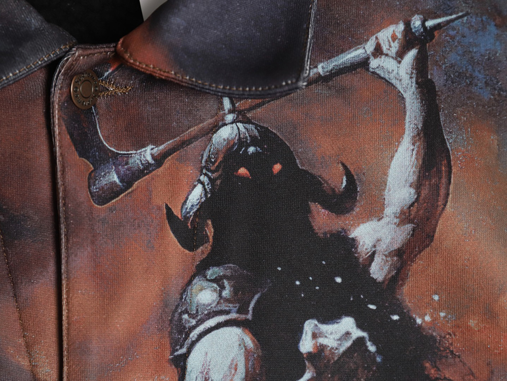 Supreme & Frank Frazetta denim thick jacket